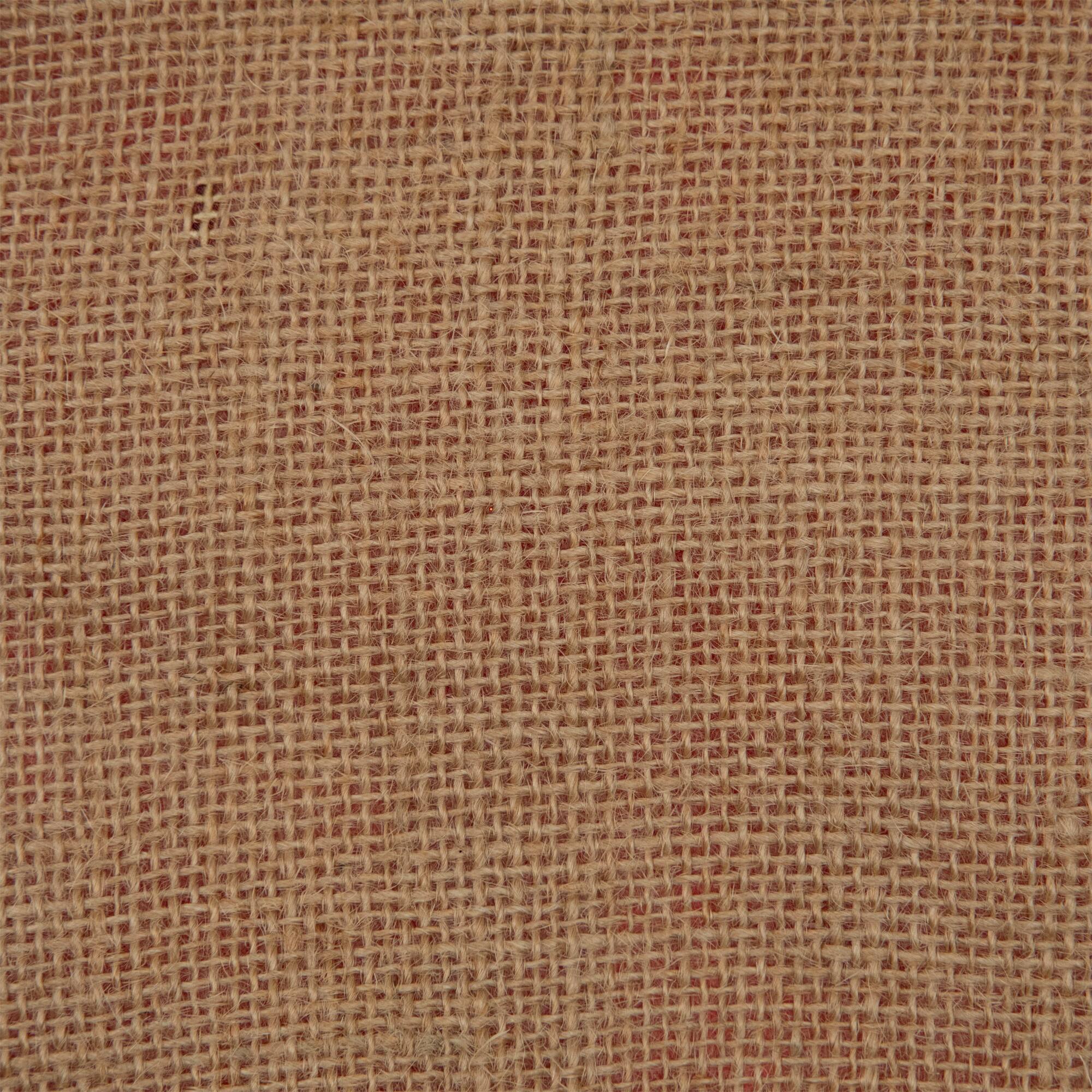 20" Burlap & Red Plaid Trim Mini Tree Skirt